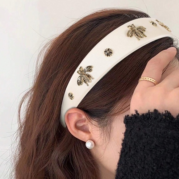 Handmade Luxe Bee Studded Headband - Picture 3 of 3